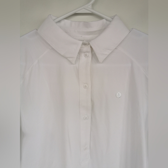 Lululemon Quick-Dry Long-Sleeve Polo ShirtStraight Hem size M - Picture 8 of 12